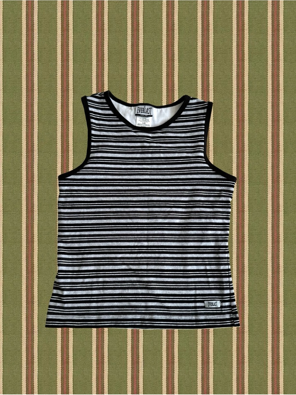 Everlast Black and Grey Striped Women’s Tank